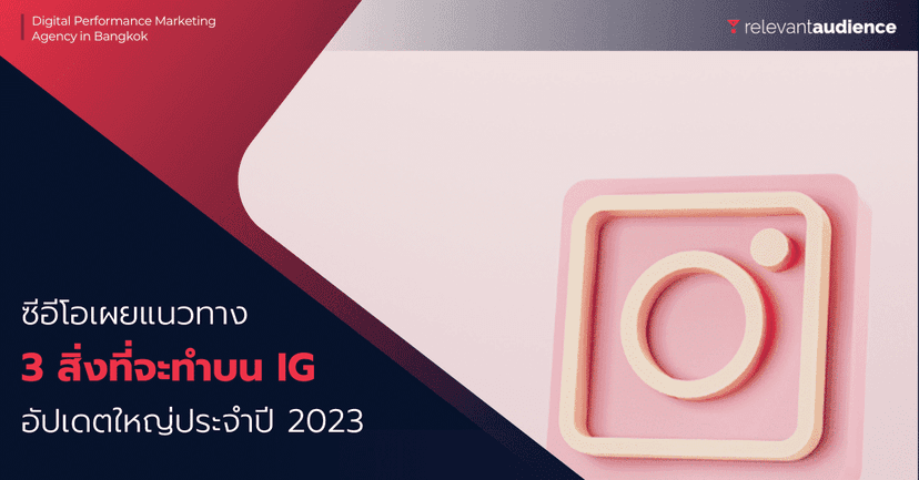 Instagram ลำดับความสำคัญ 3 อย่างที่จะเริ่มทำในปี 2023