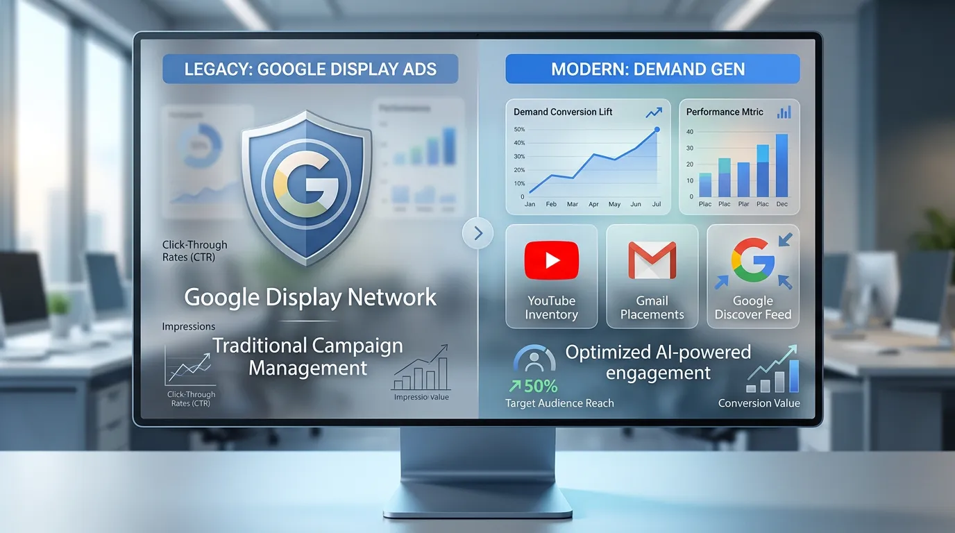 Google Display Ads กำลังเปลี่ยนไปสู่ Demand Gen