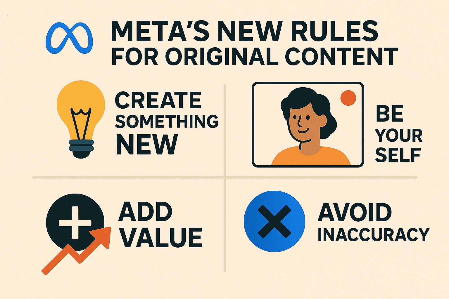 กฎใหม่ของ Meta สำหรับเนื้อหาต้นฉบับ