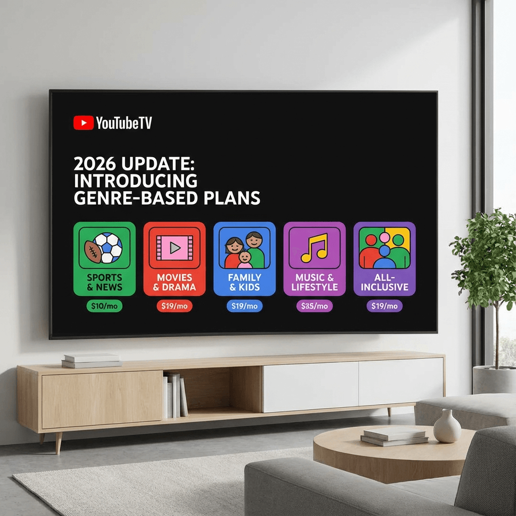 YouTube TV 2026: แพ็กเกจสตรีมมิ่งใหม่แบ่งตามหมวดหมู่