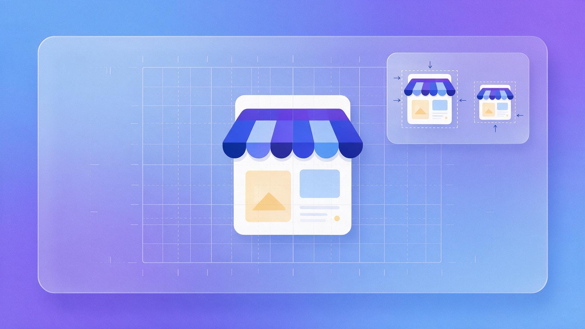 A product photograph being measured against a 500 by 500 pixel grid inside a Google Merchant Center feed dashboard.