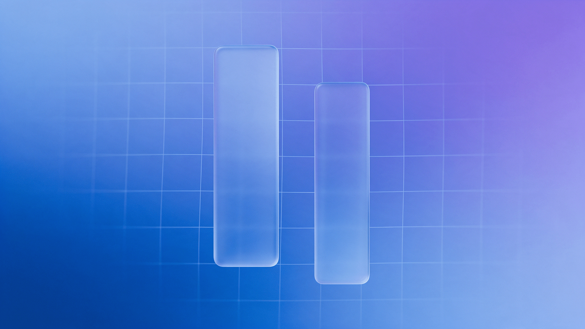 Abstract glass bars side by side, illustrating the Google Ads Spend benchmarks peer comparison